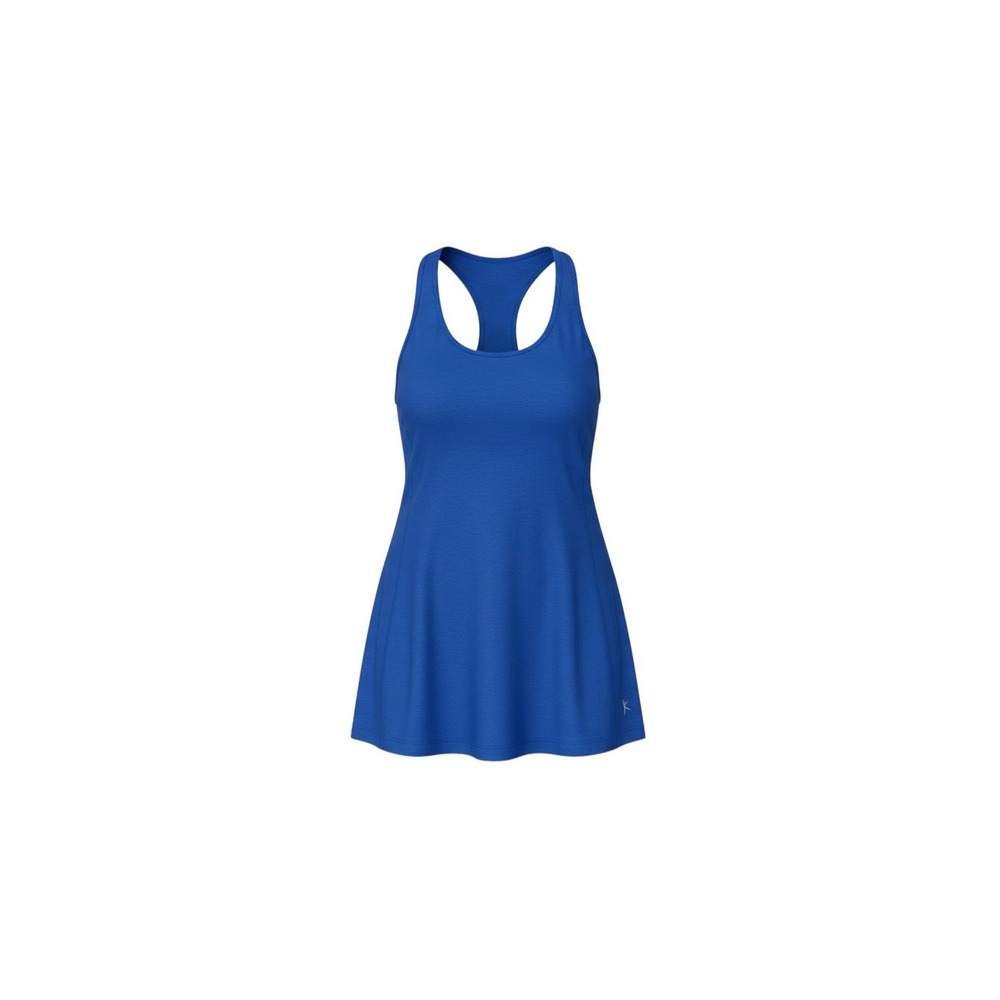 Danskin Now Tank Top Womens XS Blue Fire Racerback Fitted DNL26083